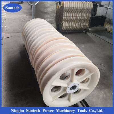 OEM ODM 660x100mm Saluran Transmisi Nylon Sheaves Untuk Blok Merangkai Konduktor