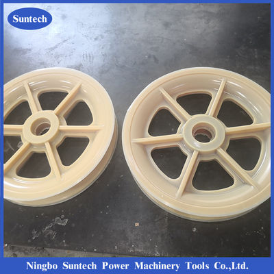 508x100mm MC Nylon Roda Katrol Konduktor Merangkai Blok Dengan Bantalan