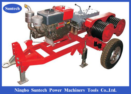 JJCS-50 Tower Erection Penarik Kabel Winch Bertenaga Mesin Diesel