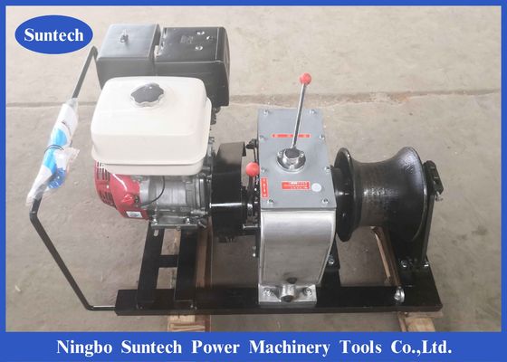 Mesin Gas Kecepatan Cepat Penarik Winch Kabel Mengangkat Winch In Line