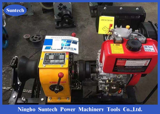 3 Ton Belt Drive 7m / Min Penarik Winch Kabel Kecepatan Tinggi, Winch Bertenaga Kabel