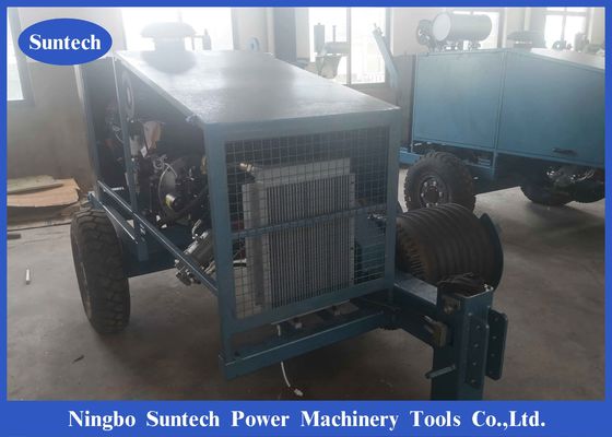 Overhead Line 300KN Wire Puller Machiner, Mesin Penarik Hidrolik Dan Pemasangan