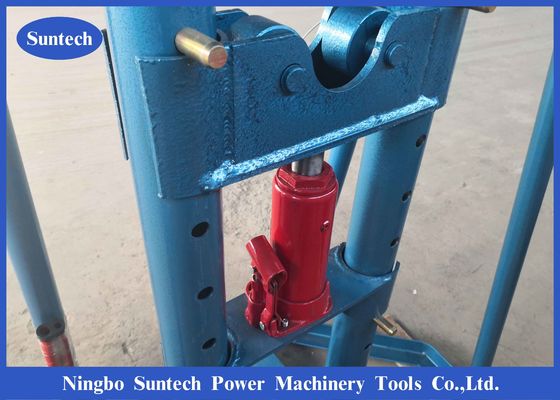 10T Hidrolik Menarik Kabel Listrik Drum Roller Stand Dengan Roda