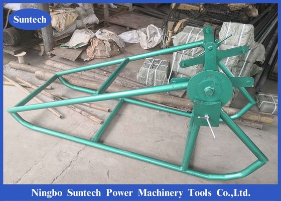 Konstruksi Merangkai 6t Cable Drum Lifting Jack Gsp Rope Cradle Reel Stand