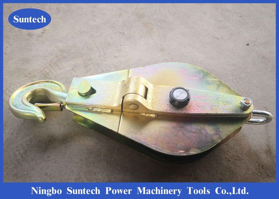 10t Heavy Duty Steel Snatch Hoisting Tackle Untuk Konstruksi Garis Overhead
