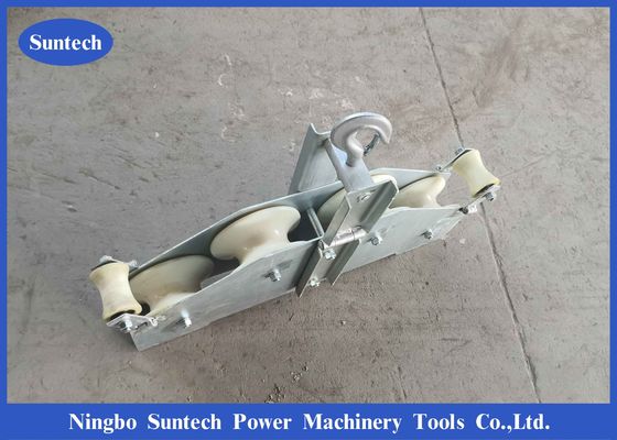 Empat Roda Serat Optik Gabungan Stringing Block Pulley Opgw Stringing Tools
