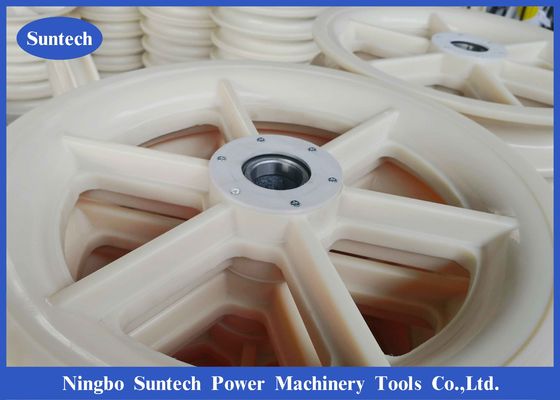 508 X100mm Saluran Transmisi Nylon Sheave Wheel Conductor Merangkai Blok Katrol