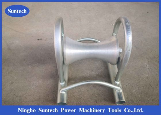 Roller Penarik Kabel Bawah Tanah Tahan Guncangan Dengan Nylon Aluminium Sheave