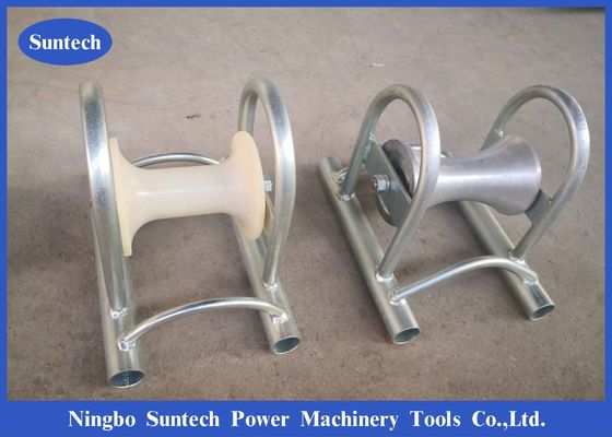 Roller Penarik Kabel Bawah Tanah Tahan Guncangan Dengan Nylon Aluminium Sheave