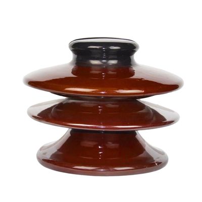11KN 33KV Porcelain Pin Type Insulator Untuk Saluran Transmisi Overhead