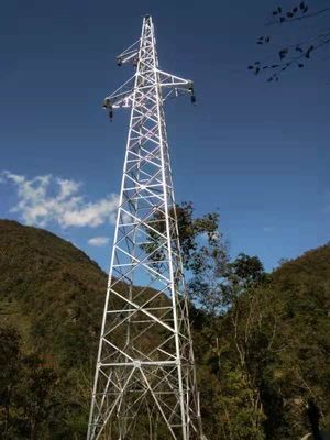 ASTM A123 Galvanized Lattice Steel Tower For Transmission Line