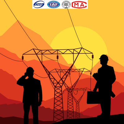 11kv Overhead Transmission Line Steel Q235B Menara Listrik