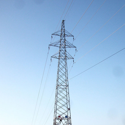 Baja Q235B Q345B Q420 Menara Jalur Transmisi Sirkuit Ganda