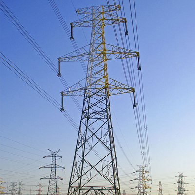 Menara Saluran Transmisi Baja ASTM123 Galvanis Q235 Q345