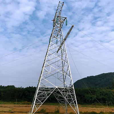 Menara Saluran Transmisi Hot Dip Galvanized Angel Steel 500KV