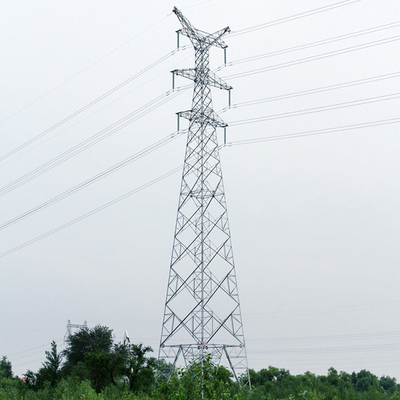Menara Transmisi Kisi Baja Hot Dip Galvanis Q355 Q255