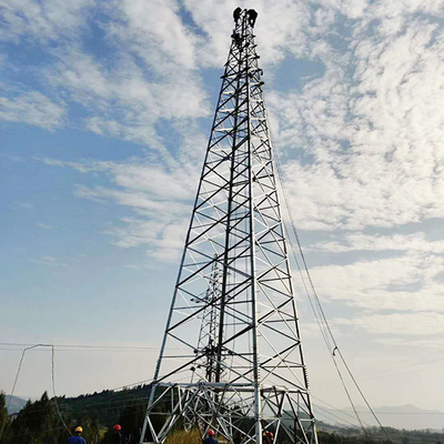 Menara Transmisi Kisi Baja Hot Dip Galvanis Q355 Q255