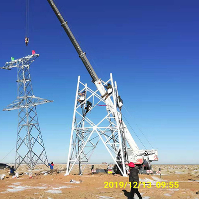 Cross River Angel Steel 35 66 110 220KV Menara Saluran Transmisi
