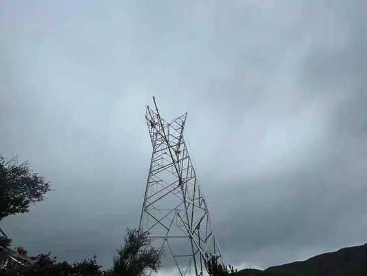 Menara Baja Sudut Galvanis Hot Dip Untuk Saluran Transmisi 110KV