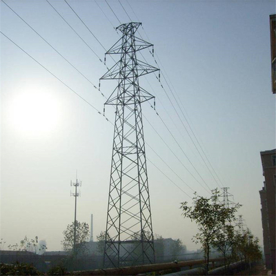 Menara Sirkuit Ganda Baja Q345 Galvanis Untuk Saluran Transmisi 33KV