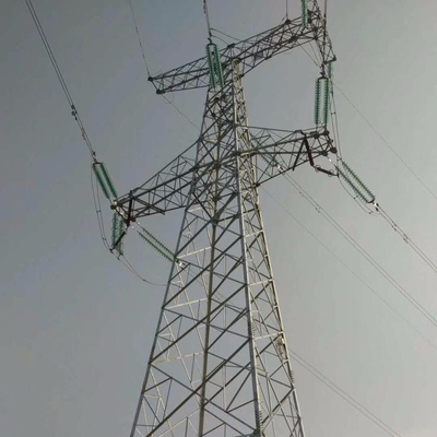 Hot Dip Galvanized Q235 Q355 Steel Electric Line Tower