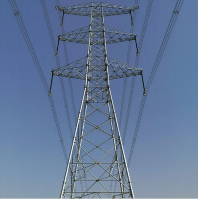Hot Dip Galvanized 500KV Q355 Q255 Menara Transmisi Baja