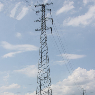 Hot Dip Galvanization Q345B Steel Transmission Tower