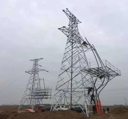 Menara Transmisi Tiang Kisi Baja Kemarahan 110KV 132KV