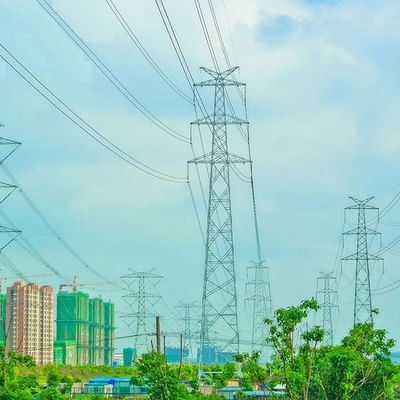 110KV Telekomunikasi Q235 Q345 Q420 Steel Lattice Towers