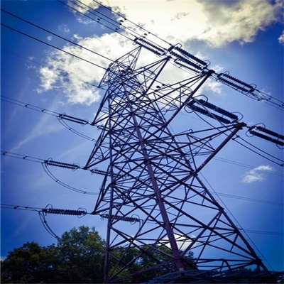 Q245 Q355 Menara Transmisi Tenaga Listrik Lattice Pylon