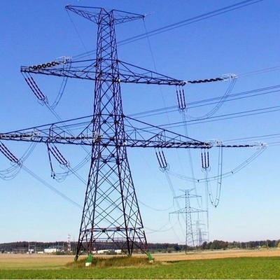 Toleransi Angin Tinggi 110kV 132kV Menara Transmisi Seluler Monopole