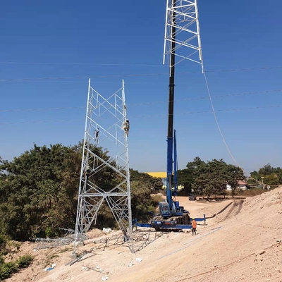 132KV Saluran Transmisi Daya Menara Baja Kisi HDG