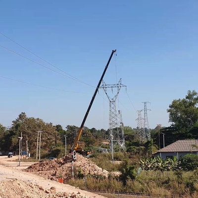 132KV Saluran Transmisi Daya Menara Baja Kisi HDG