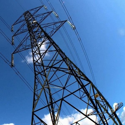 ASTM123 HDG Lattice Steel Towers Untuk Saluran Transmisi Daya