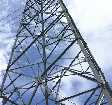 Transmisi Daya 10KV Ke 750KV Hot Dip Galvanized Lattice Tower