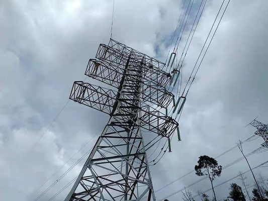 Menara Baja Kisi Transmisi Tenaga Listrik 10 - 1000KV