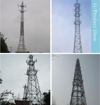 Self Supporting Lattice HDG Steel Tubular Telecom Tower