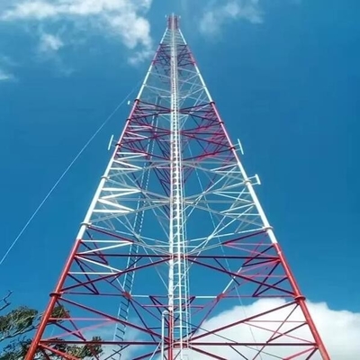OEM Anger Steel 3 Legs Self Supporting Lattice Tower Untuk Telekomunikasi