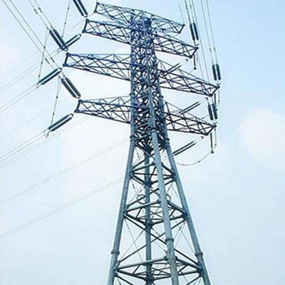 Jalur Transmisi Baja Galvanis Q355 / Q255 Guy Wire Tower