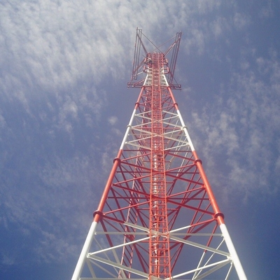 Menara Baja Telekomunikasi Tubular ISO 1461 ASTM A123 HDG