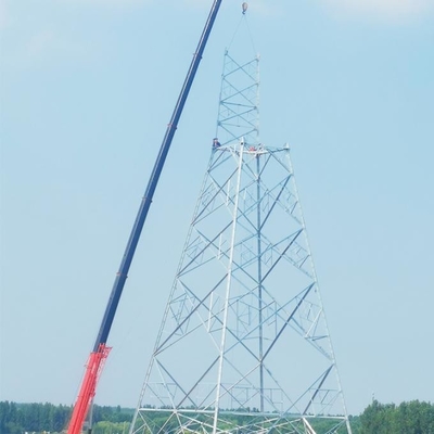 Menara Baja Telekomunikasi Galvanis Pendukung Mandiri 4 Kaki