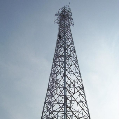 ASTM A123 Galvanized Lattice Tubular Angle Steel Telecom Tower