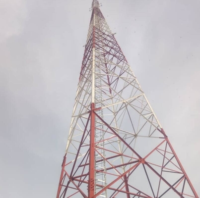Jalur Transmisi Struktur Kisi Menara Baja Telekomunikasi Poligonal Q345B