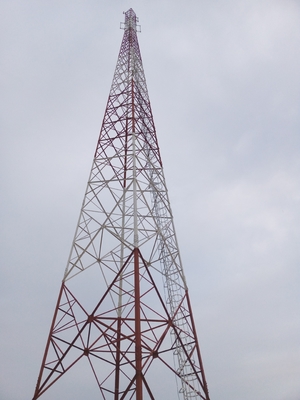 Sign Post Menara Baja Telekomunikasi 10m Galvanis Panas