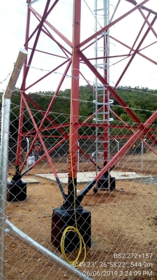 WiFi Ponsel Segitiga Baja Monopole Tower Galvanis Mandiri