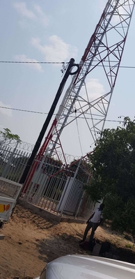 Angular 100M Gsm Antena Menara Tiang Dan Bracket Lampu Obstruksi Penerbangan