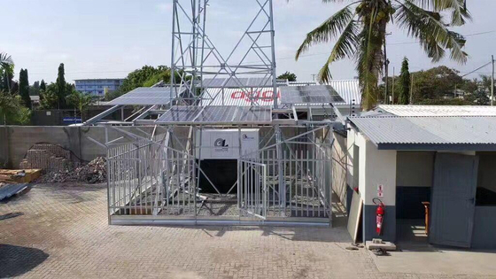 4 Berkaki ASTM A123 Lattice Radio Tower Baja Galvanis Q235B