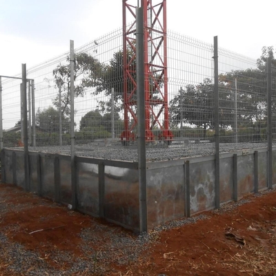 Menara Baja Telekomunikasi Lingkaran Empat Kaki 20m 30m 40m 50m 60m