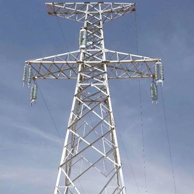 Menara Saluran Transmisi Baja Q355B Tenaga Listrik Galvanis