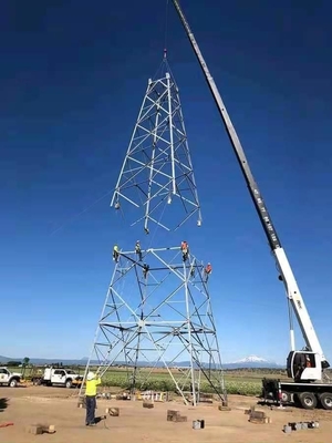 Jalur Transmisi Menara Baja Kisi Listrik Untuk Proyek Situs
